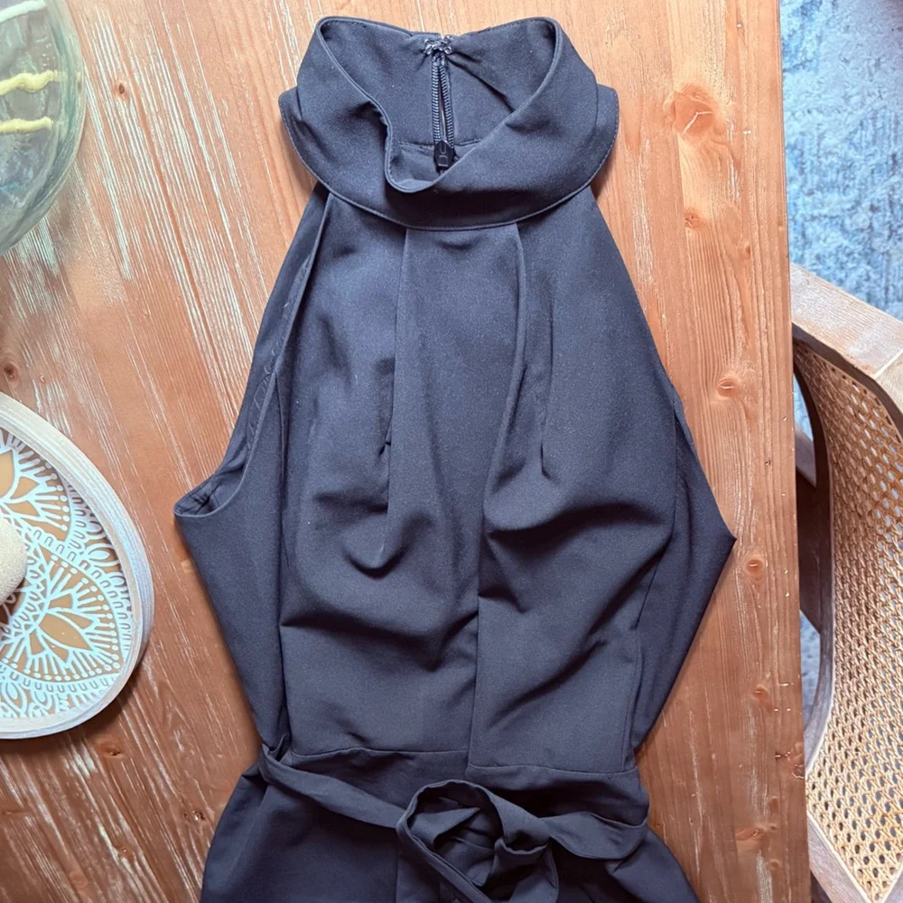 New York & Company Black Wide-Leg Jumpsuit - Picture 8 of 8